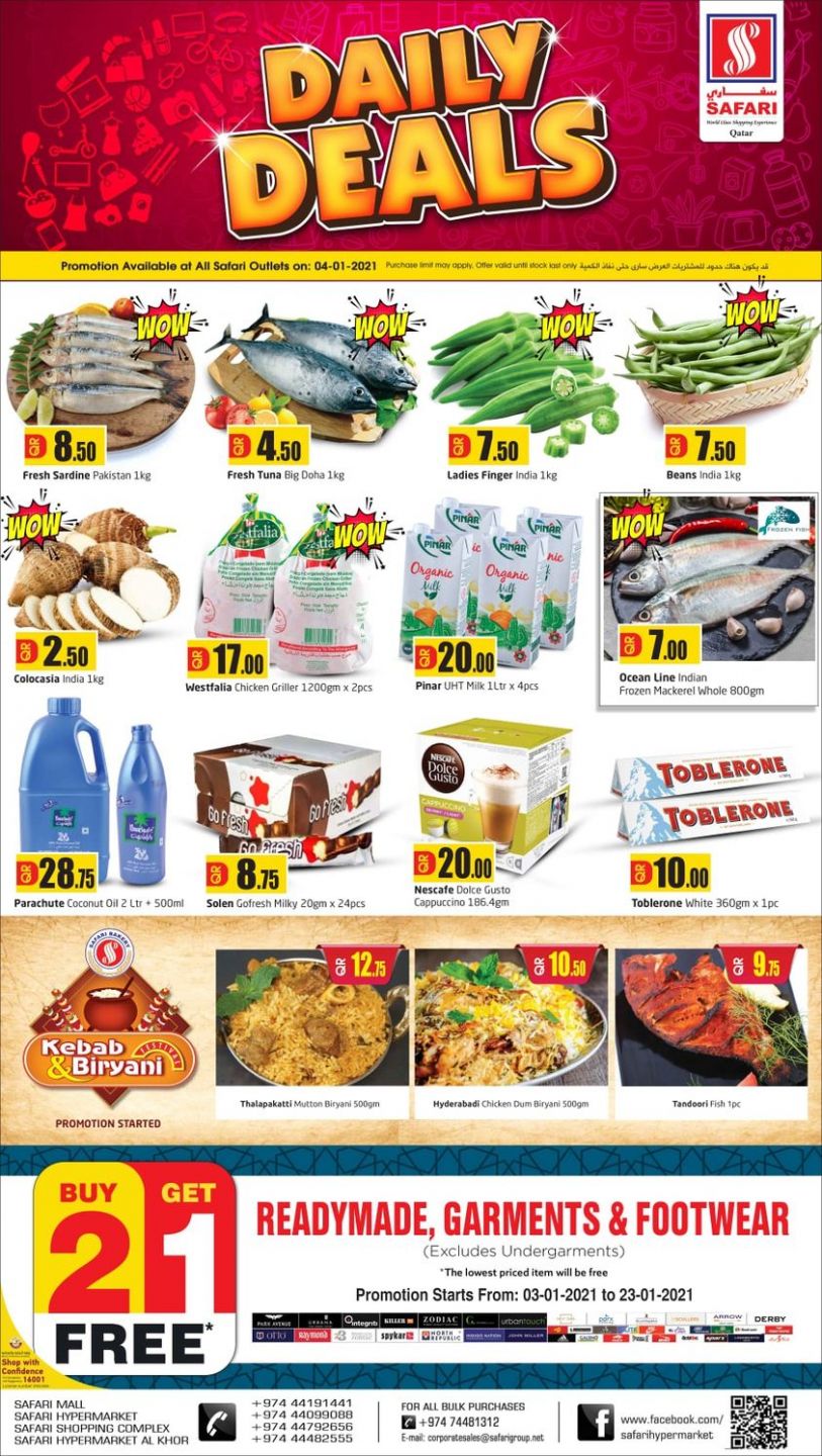 Safari hypermarket qatar offers 2021
