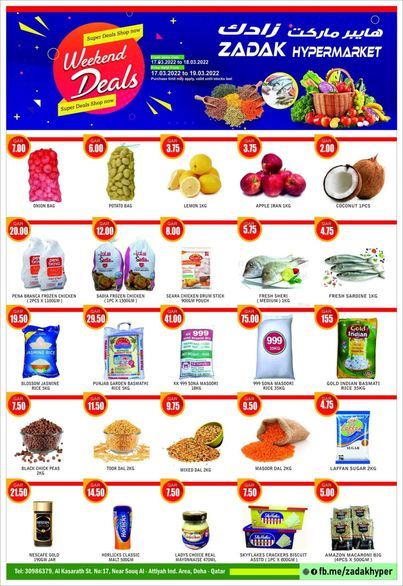 Zadak Hypermarket Qatar offers 2022