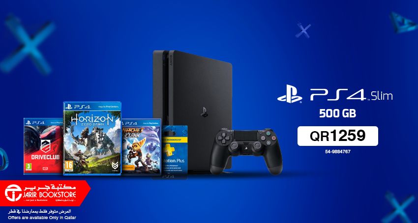 Now enjoy with latest Sony PlayStation 4 Consoles at Jarir Bookstore