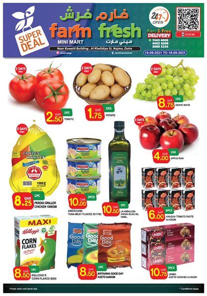Farm Fresh Mini Mart Qatar offers 2021