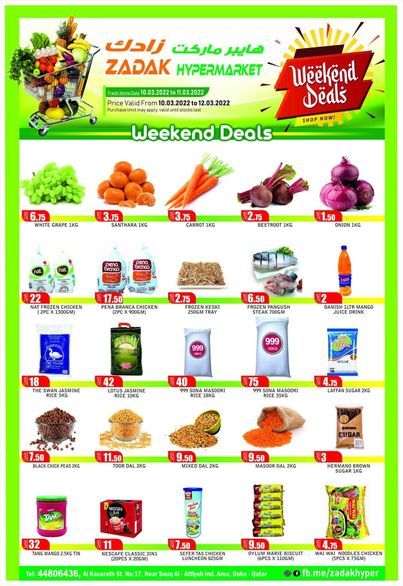 Zadak Hypermarket Qatar offers 2022