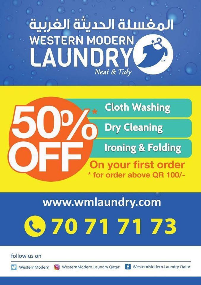 Western modern laundry qatar offers 2020