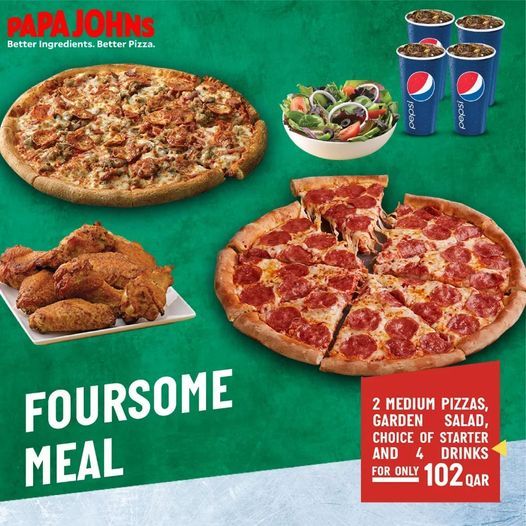 Papa John's Pizza Qatar offers 2022