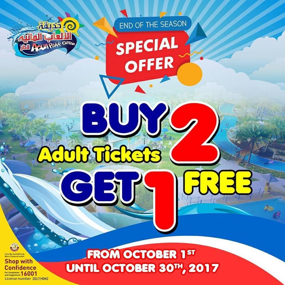 Buy 2 Adult Tickets And Get 1 FREE