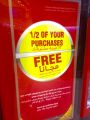 مجانا أحصل على نصف قيمة مشترياتك من كرونو