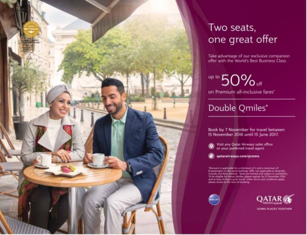 Ending Today - Qatar Airways upto 50%