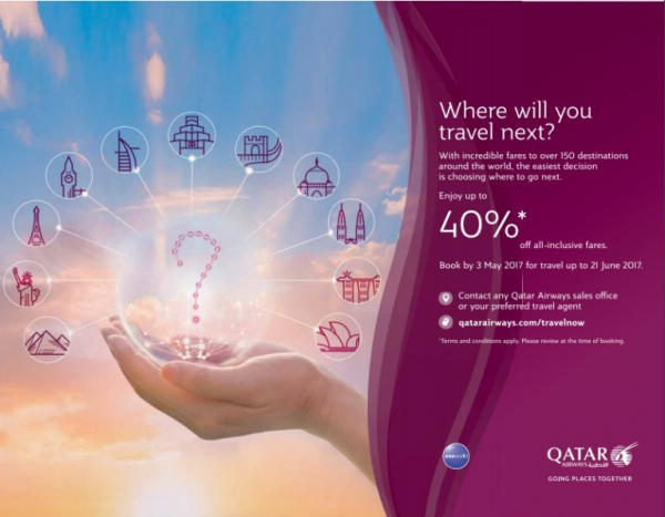 Qatar Airways Up To 40% Off